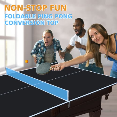 7 X4ft Black Mid-Size Ping Pong Conversion image 12
