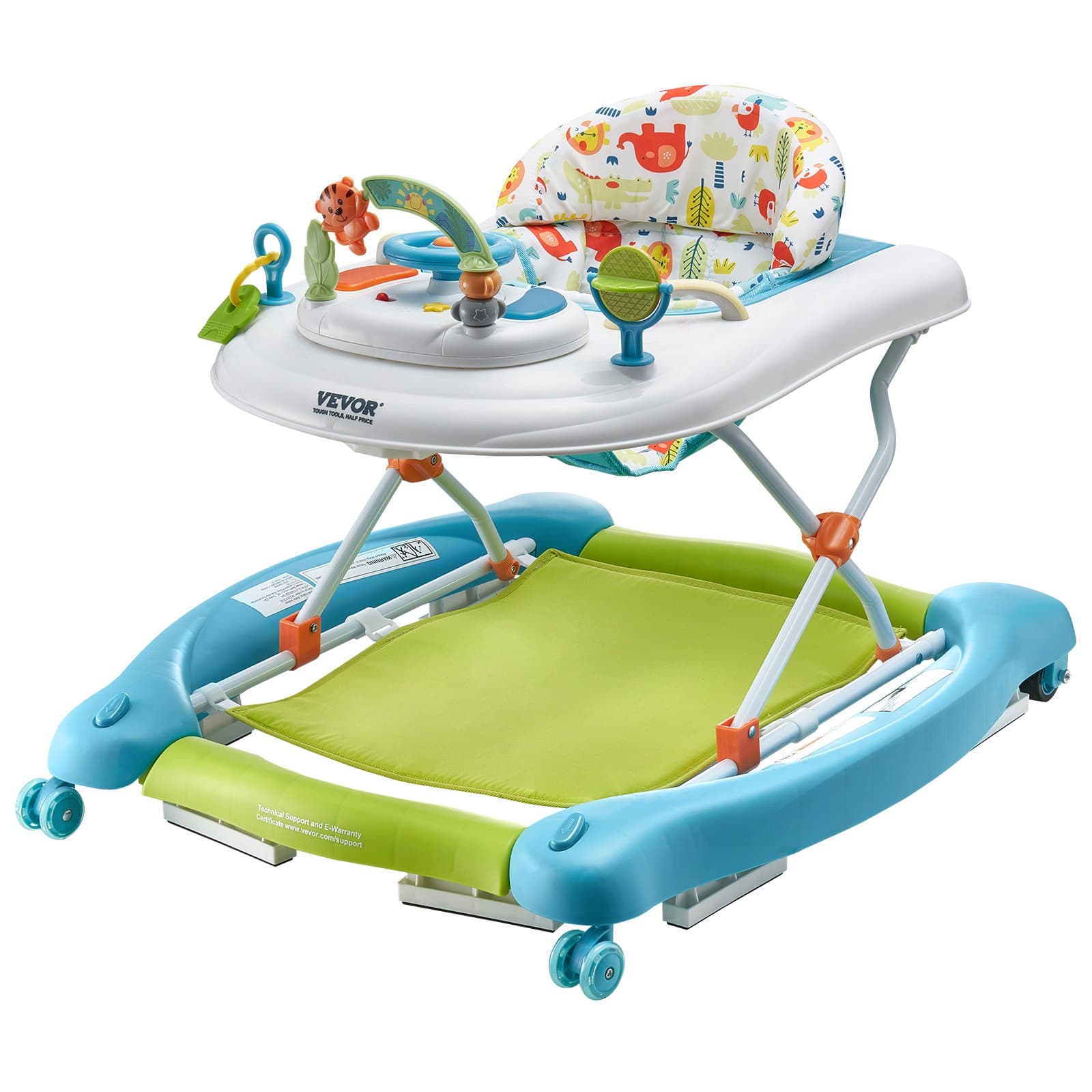 4-in-1 Baby Walker, Foldable Baby Activity Center image 3