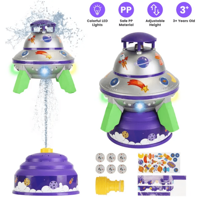 UFO Fountain Outdoor Summer Rocket Toy image 4