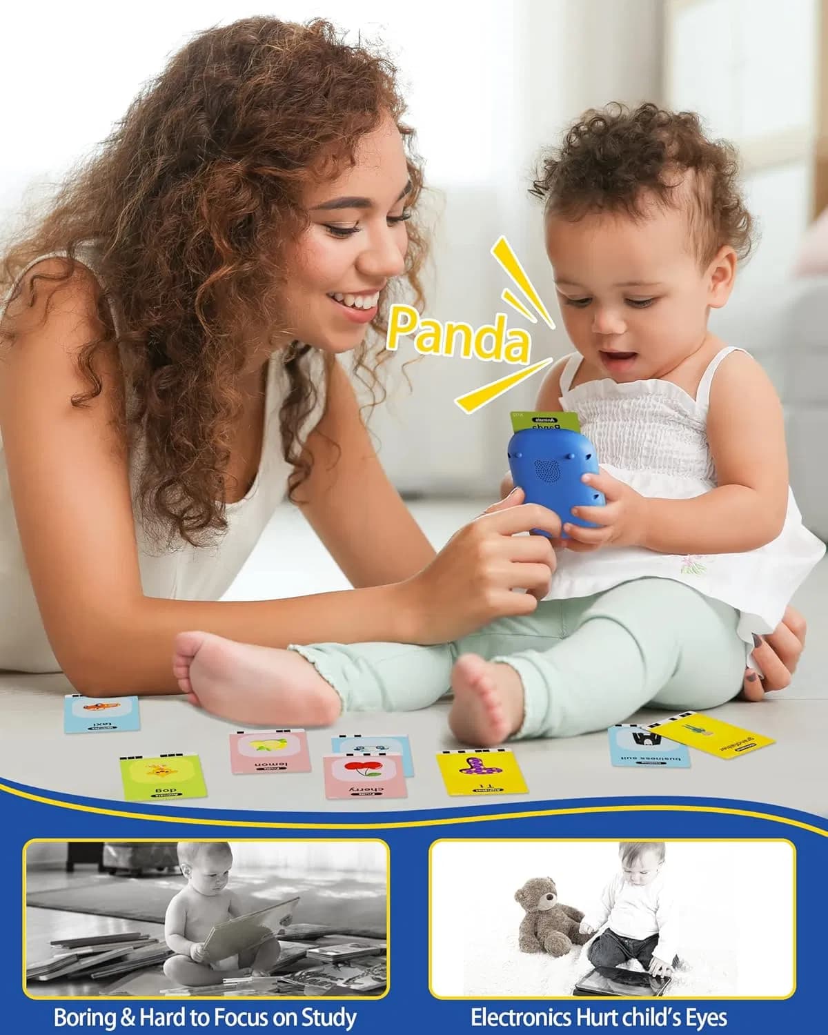 Talking Flash Cards,Kids Toddler Flash Cards With image 4