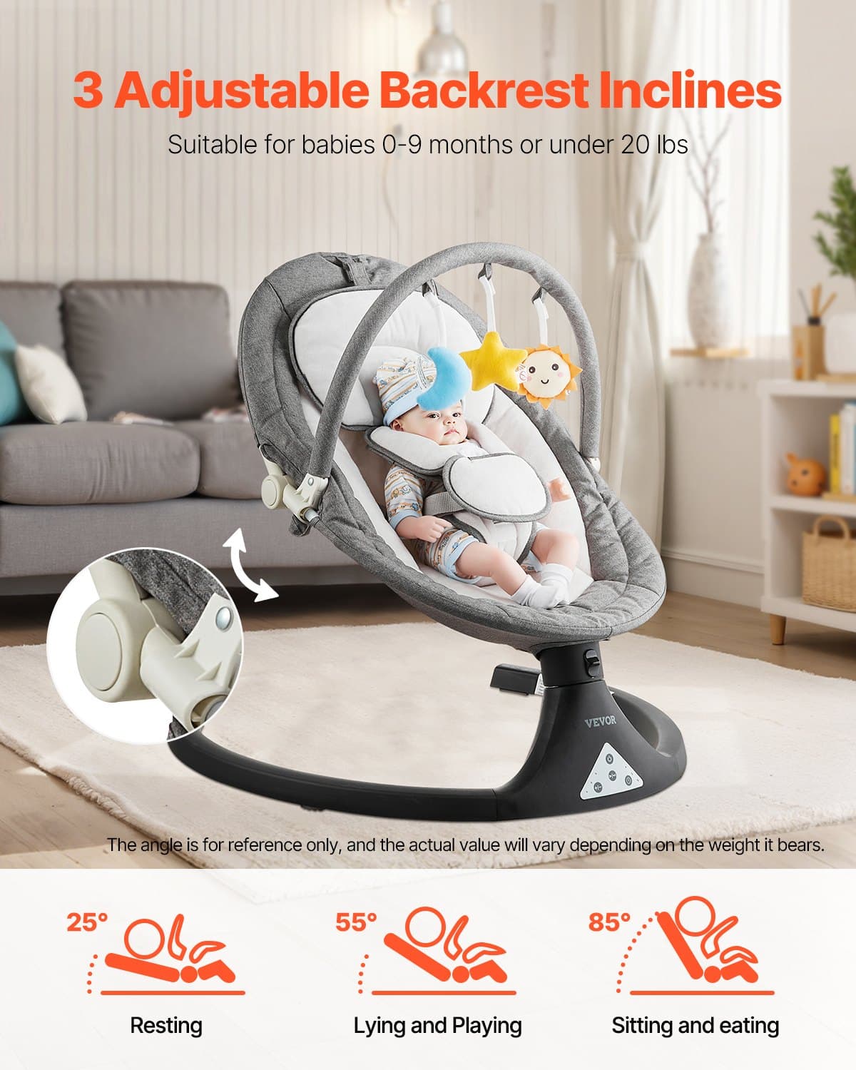 Baby Swing For Infants 5 Speeds 3 image 2