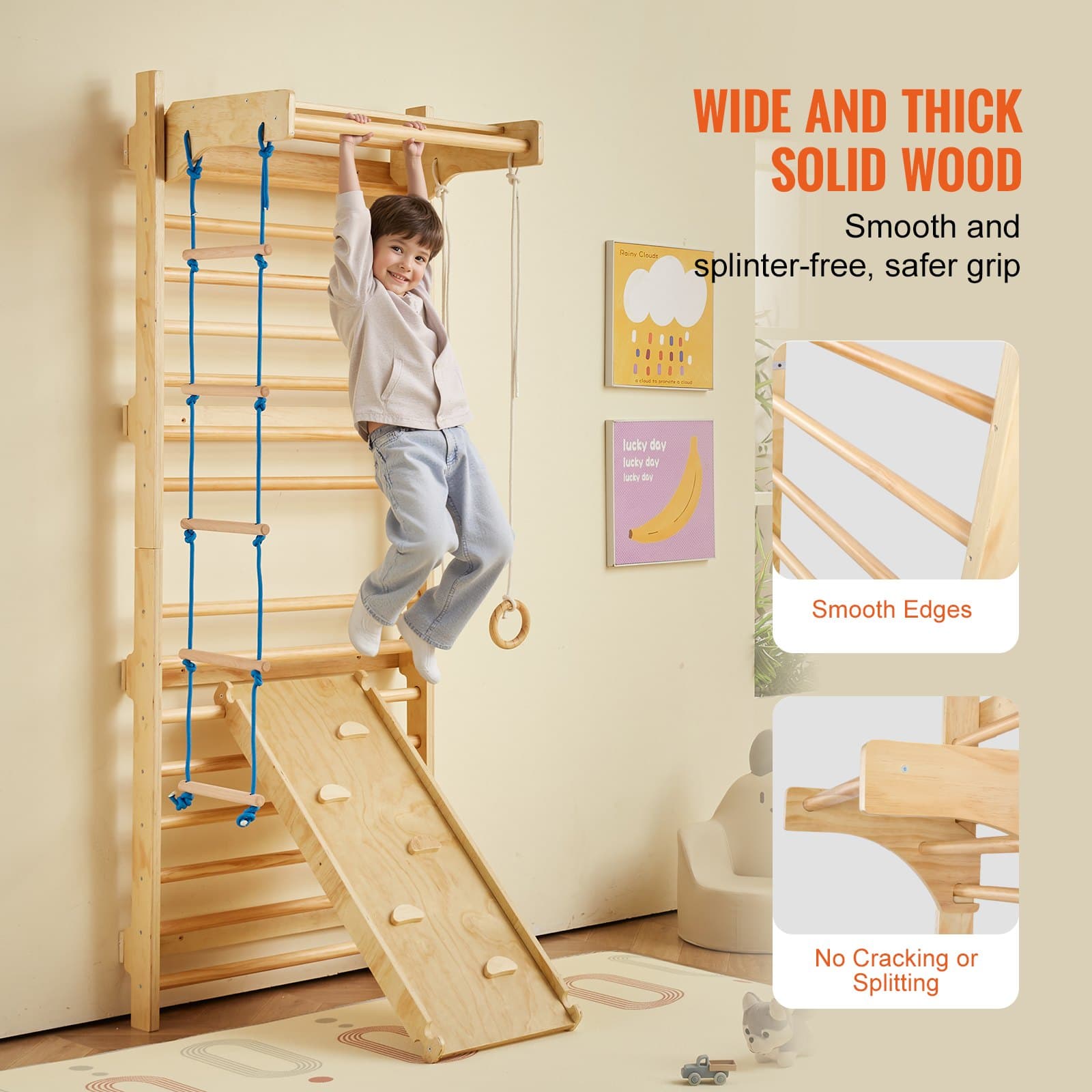 Swedish Ladder Wall Gym 5 In 1 image 12
