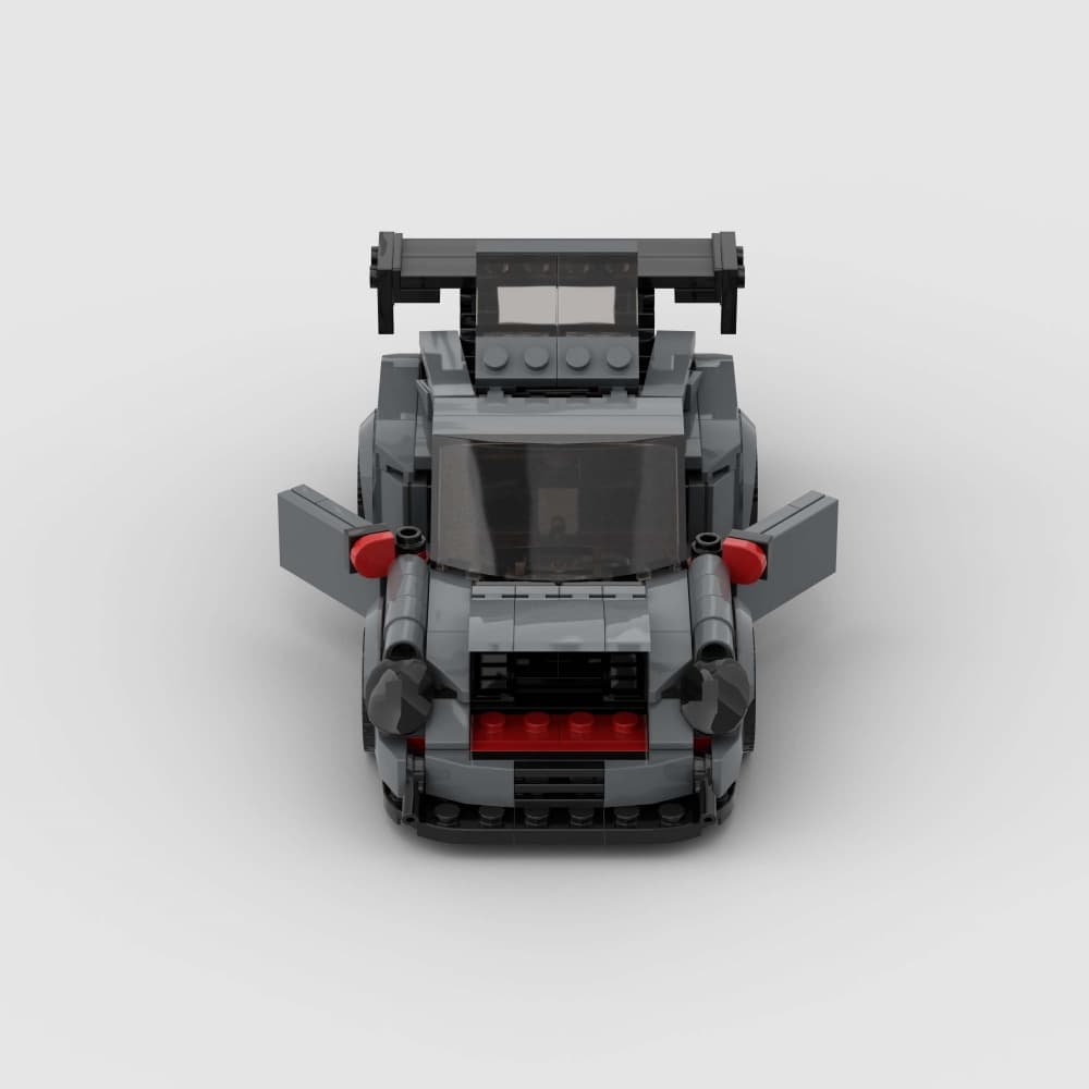374PCS Gray Sports Car MOC Building Blocks image 3