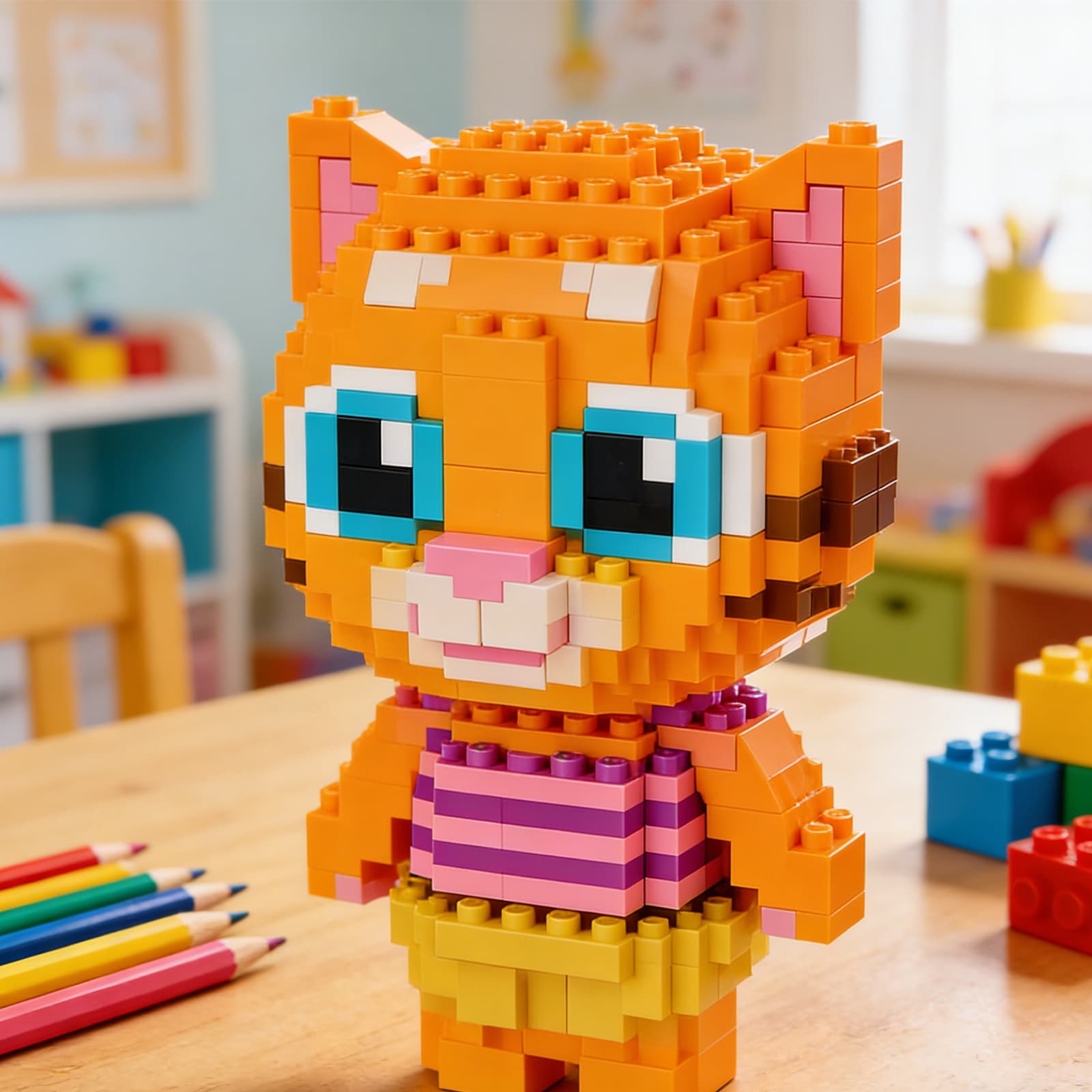 Cat Building Block-Brown image 3