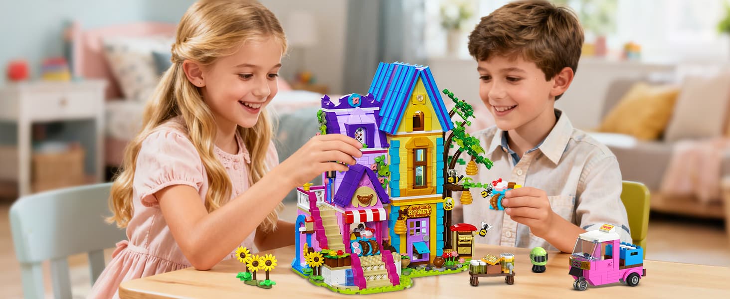 HOGOKIDS Beekeeping & Bakery House Building Toy image 6