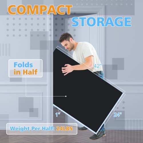 7 X4ft Black Mid-Size Ping Pong Conversion image 9