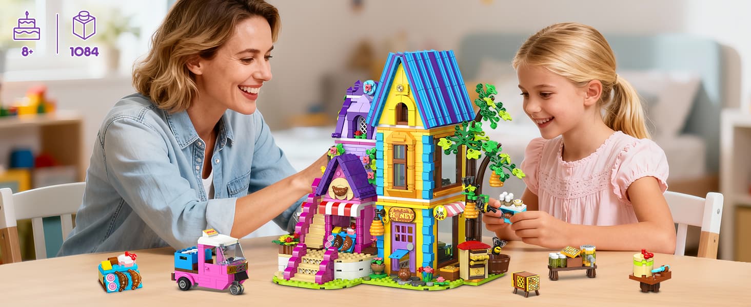 HOGOKIDS Beekeeping & Bakery House Building Toy image 4