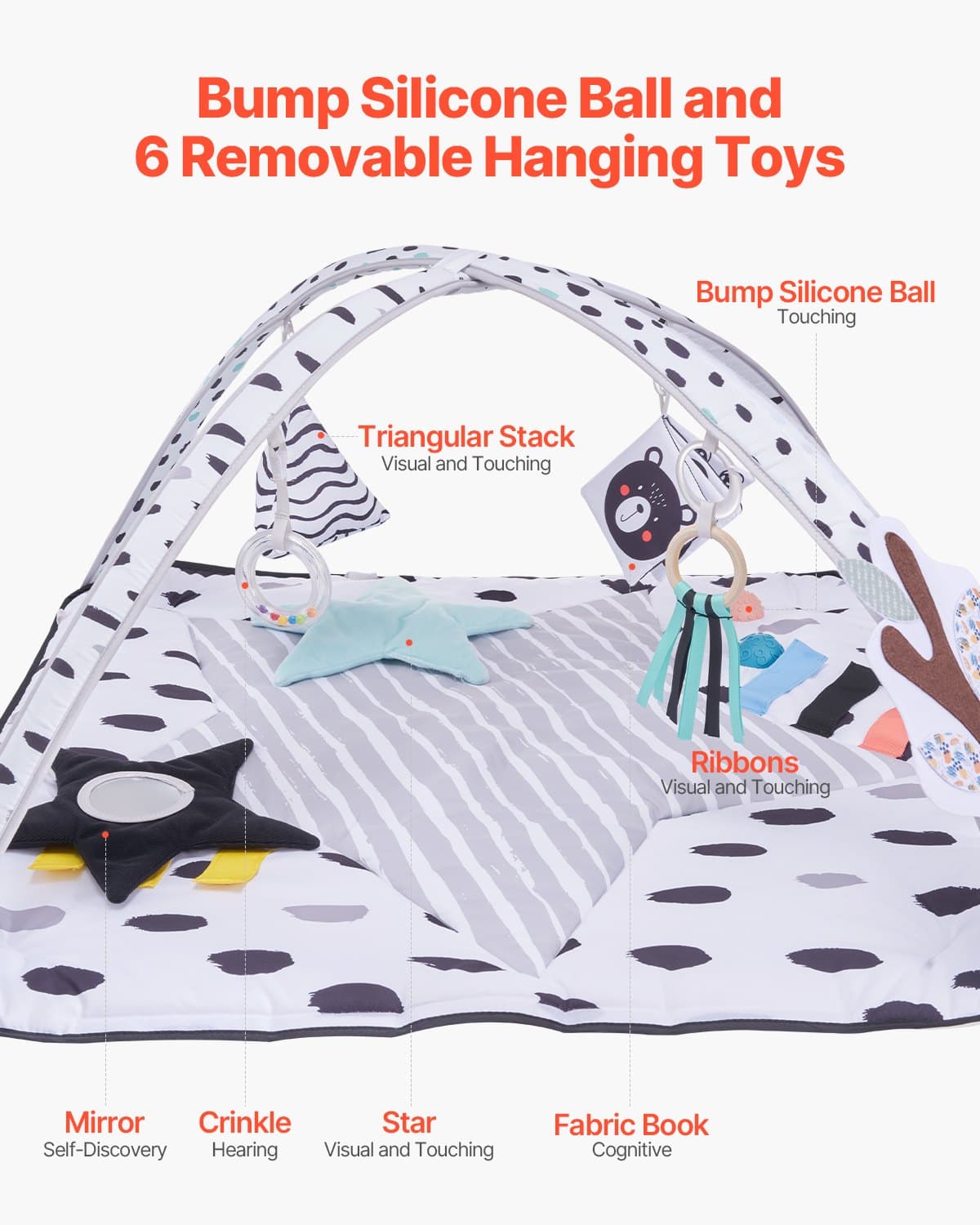 Baby Play Gym Mat Tummy Time Activity image 5