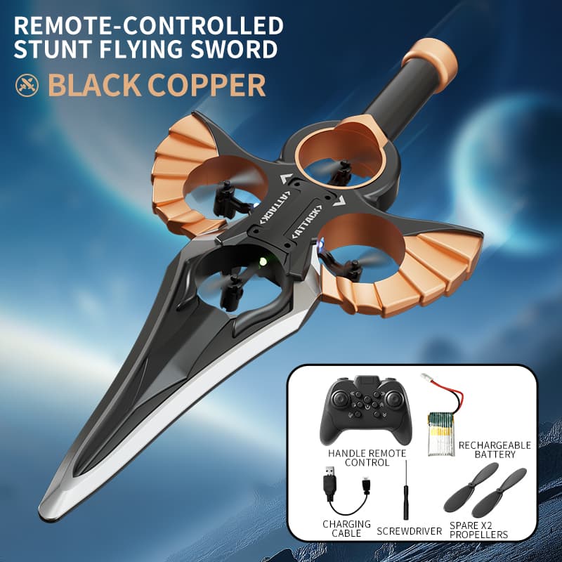 Flying Sword - Golden,Copper Color - Single Battery image 2