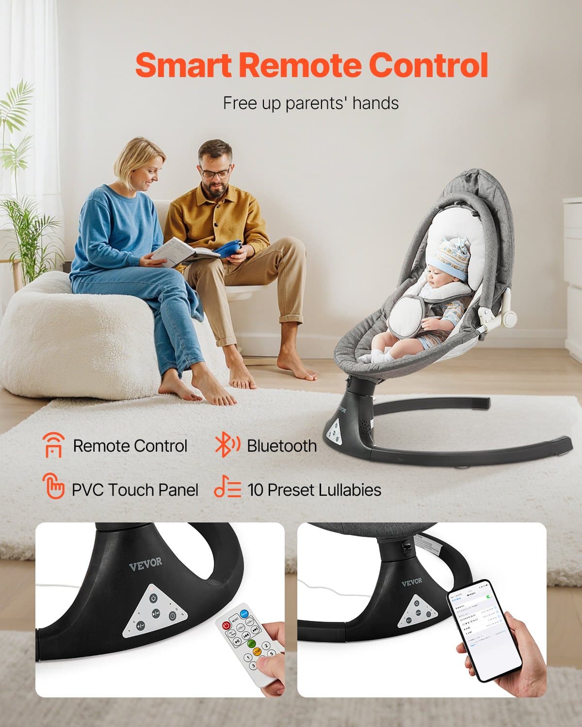 Baby Swing For Infants 5 Speeds 3 image 5