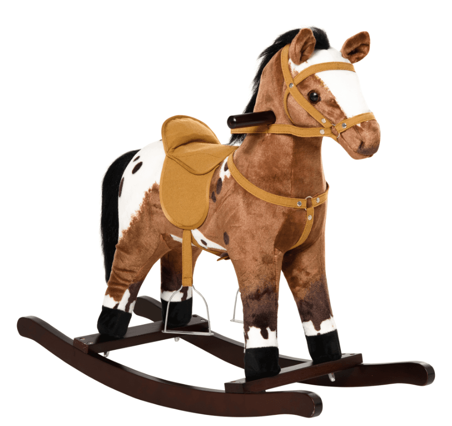Rocking Horse Kids Plush Ride-On Toy Nursery image 7