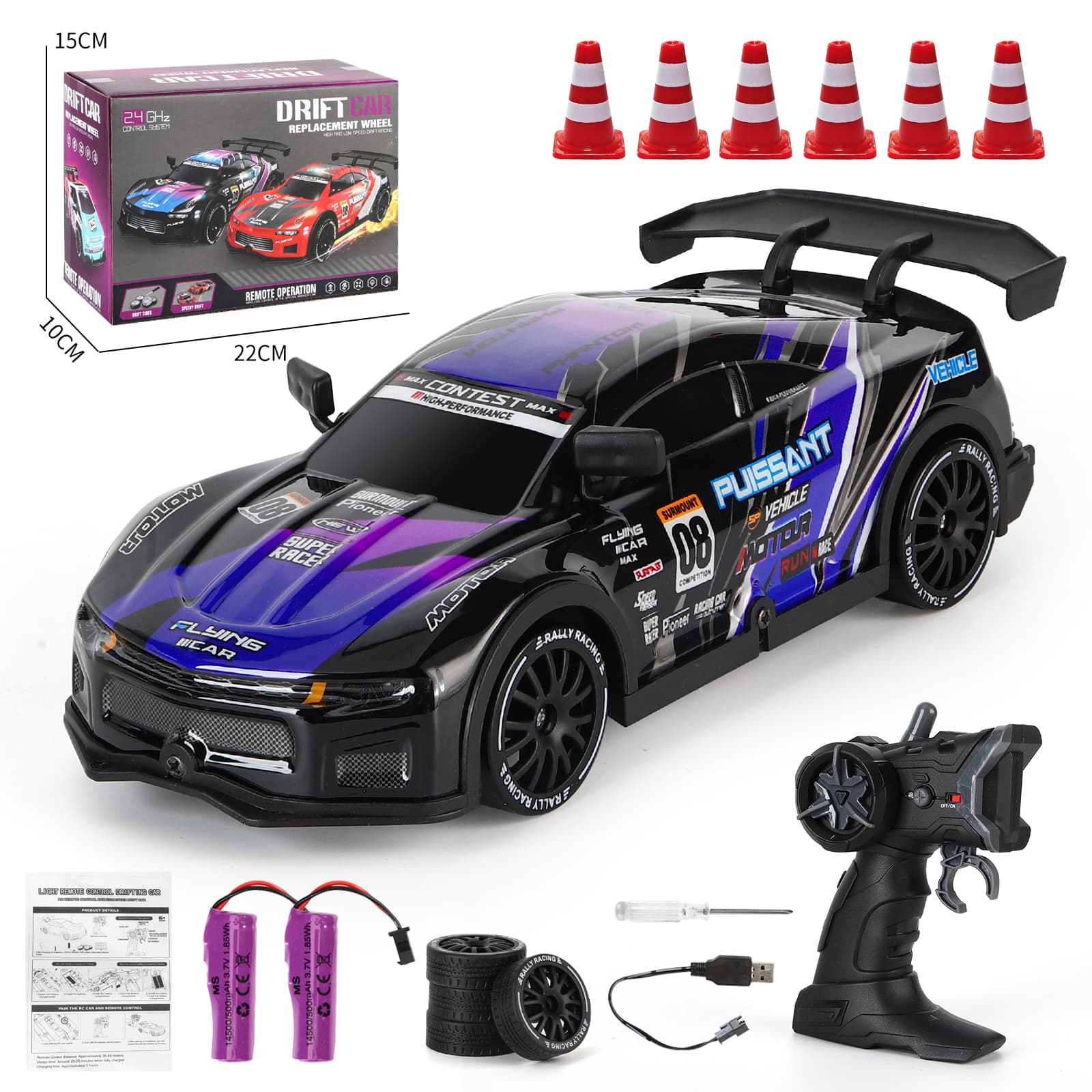 GTR Four-wheel Drive Drift Car Remote Control image 2