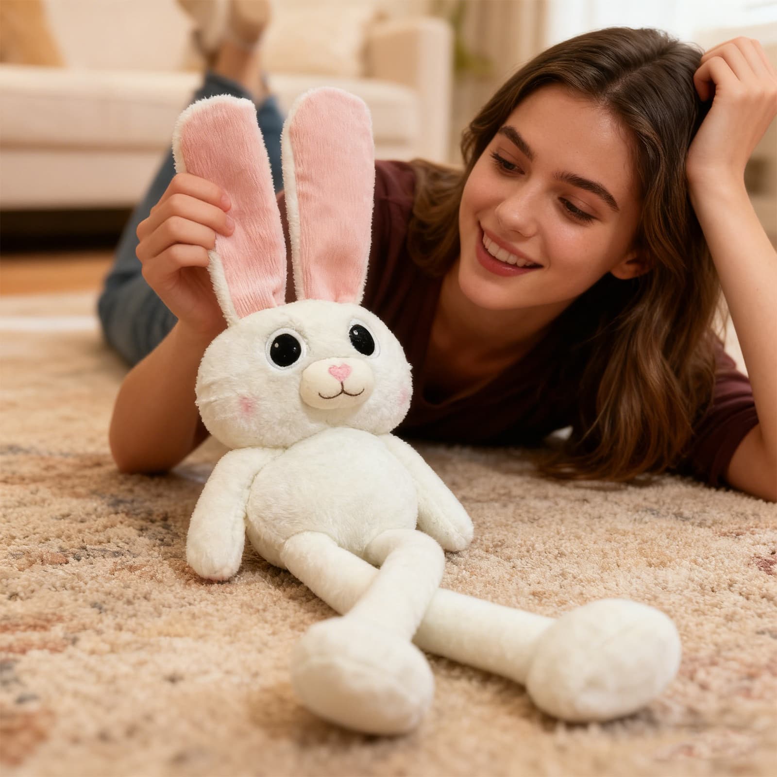 Bunny Stuffed Toy-95cm White 8124 image 6