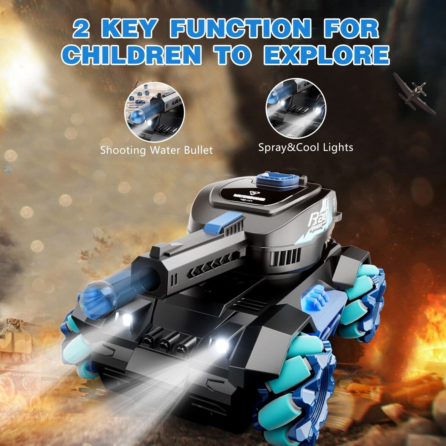 RC Tank Toys Four Wheel Drive Remote image 8