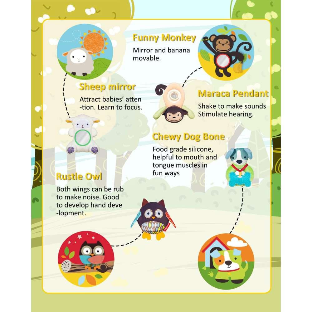 Keeygo Baby Play Mat Zoo Theme Sensory image 3