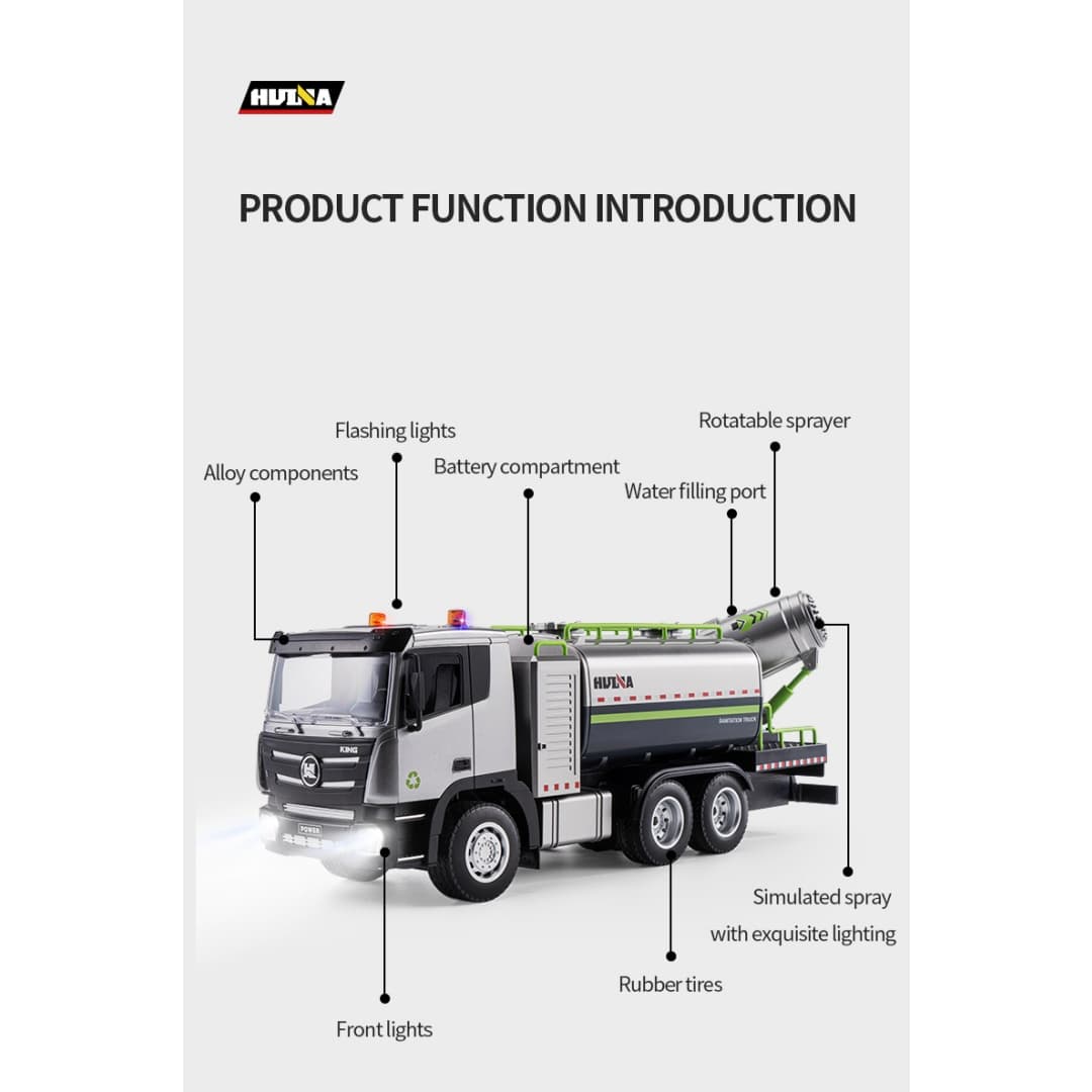 Huina 1316 1-18 Semi-Alloy Remote Controlled Fog image 6