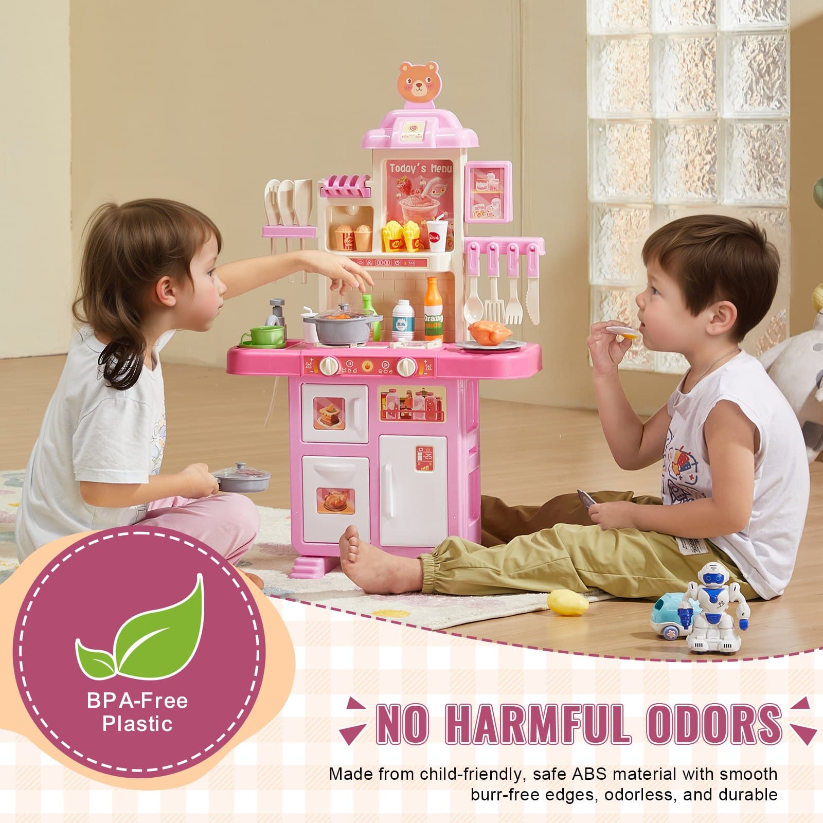 Christmas Gift VEVOR Kitchen Playset Kids Pretend image 4