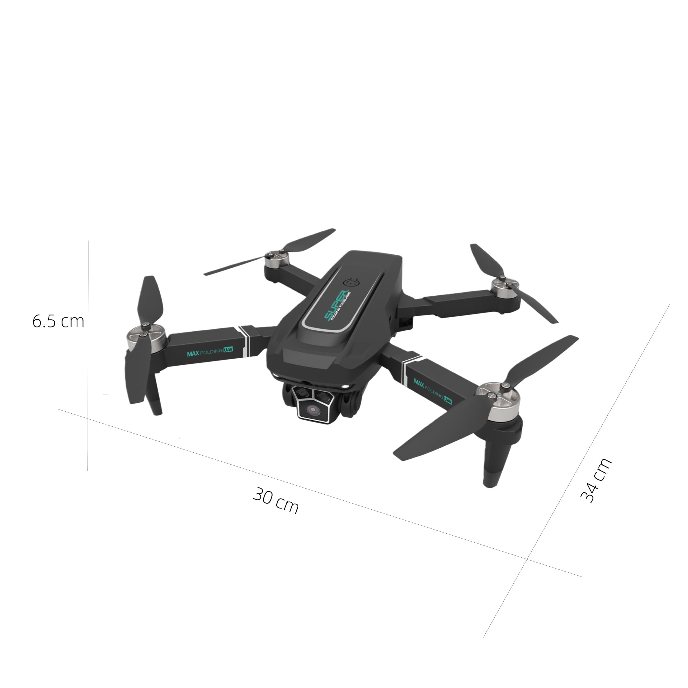 Z16 Foldable RC Drone with HD Camera – Beginner-Friendly Quadcopter with Single Battery, Black