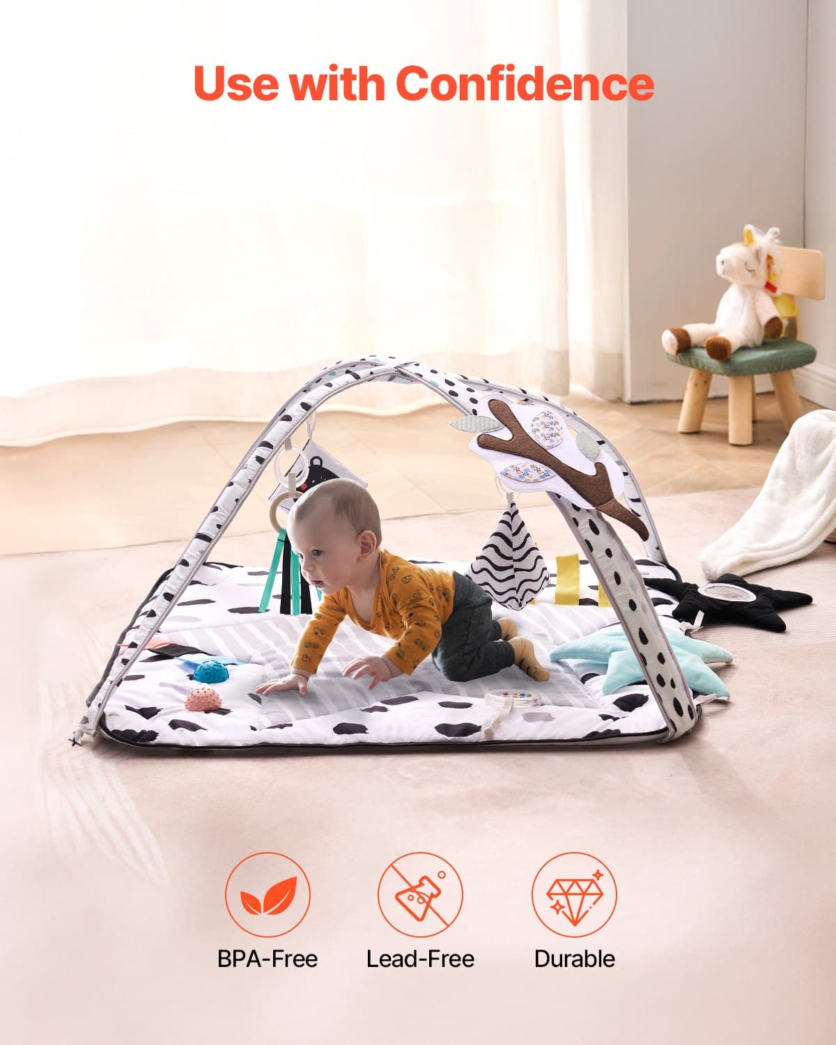 Baby Play Gym Mat Tummy Time Activity image 3