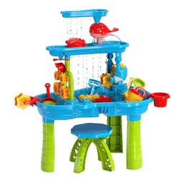 1Set Kid Sand Water Table For Summer Playing Toddler Water Activity Table Rain Showers Play Table Toy For 3 To 6 Years Old Sensory Exercise Friendship Building thumbnail 1