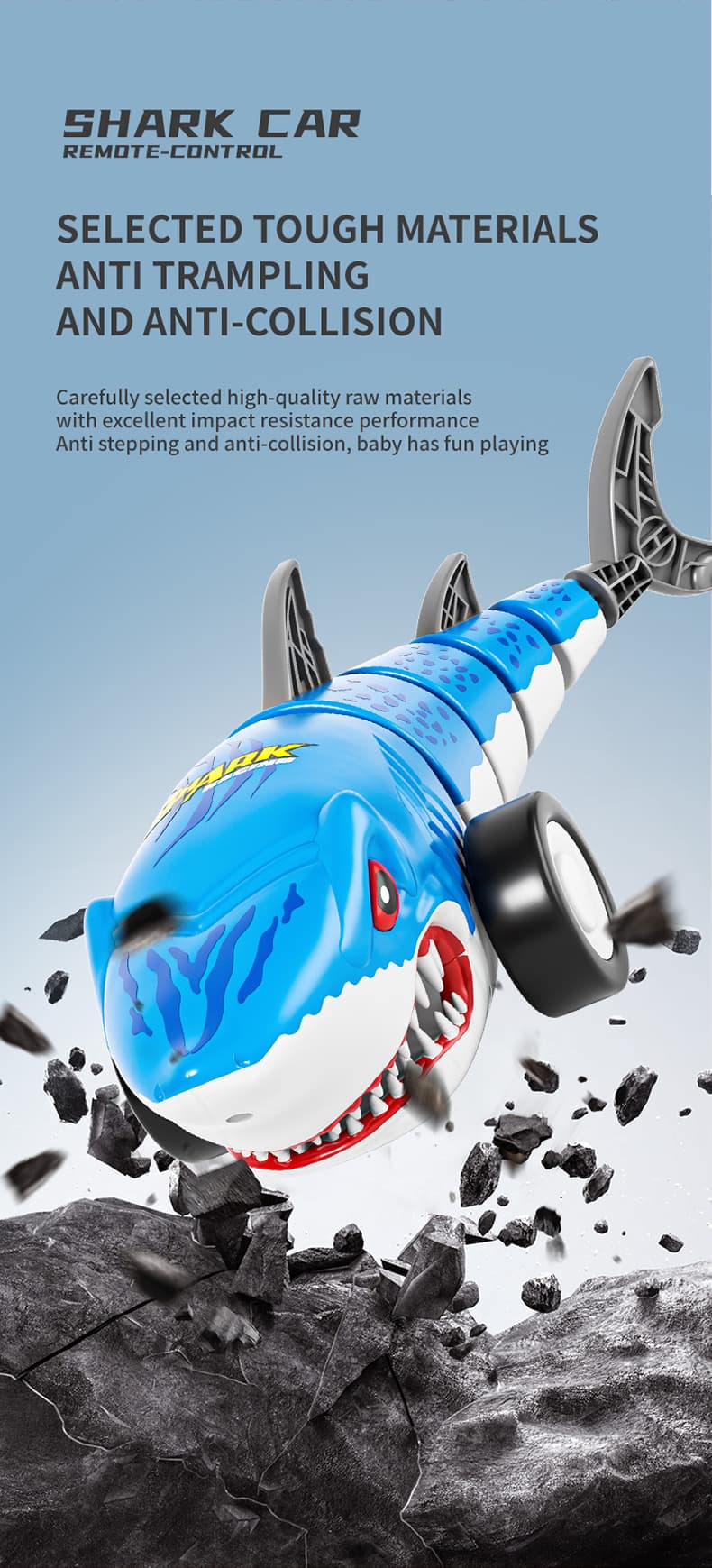 Remote Control Shark - Blue - Single image 5