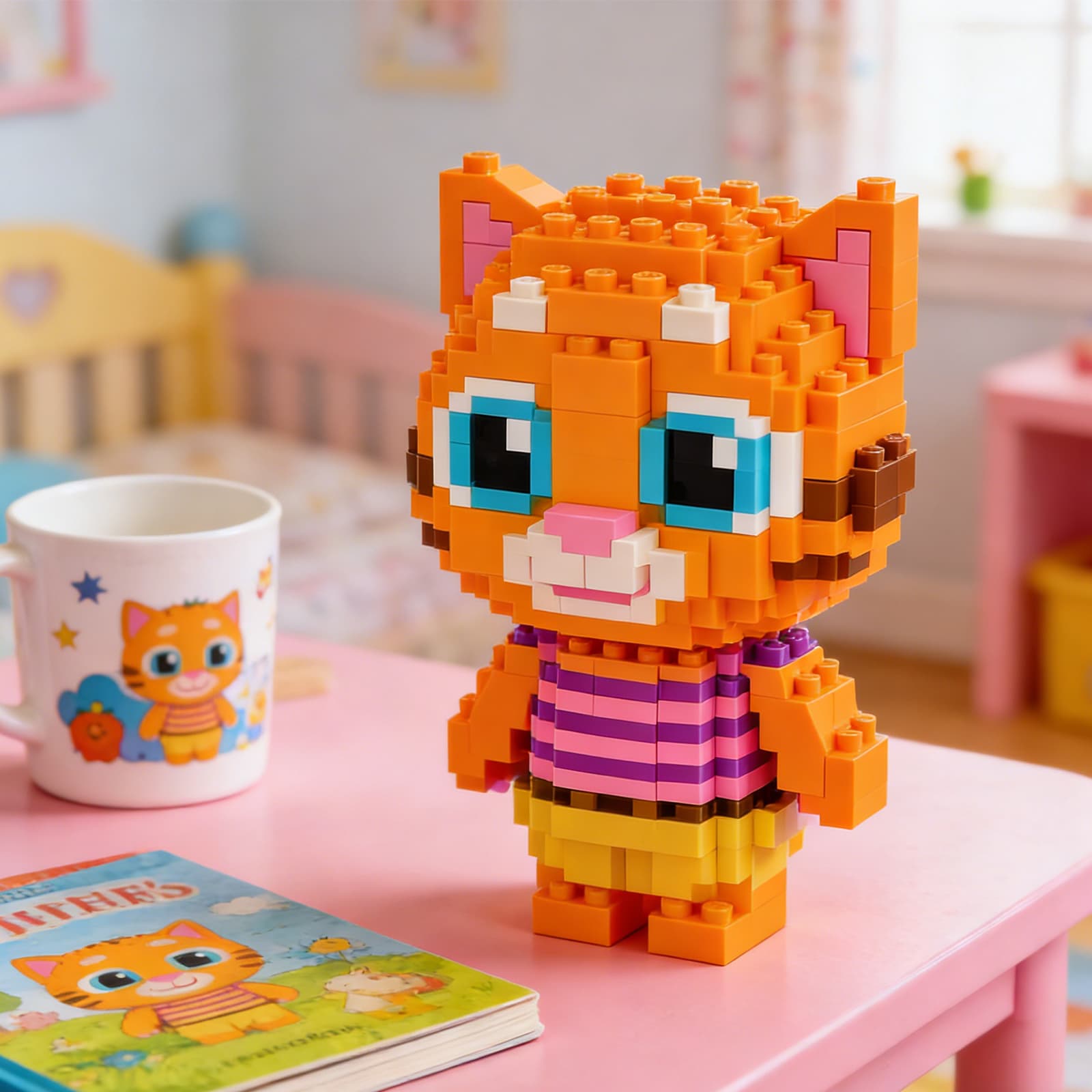 Cat Building Block-Brown image 6