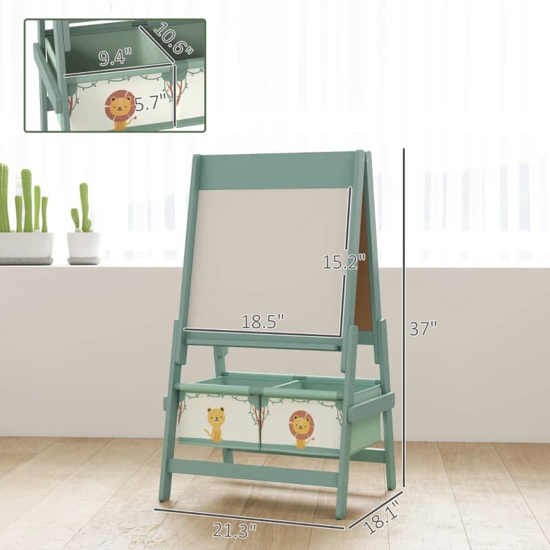 Art Easel For Kids, Double-Sided Whiteboard image 6