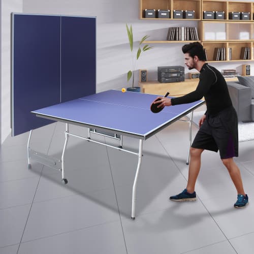 8ft Mid-Size Table Tennis Table Foldable image 11