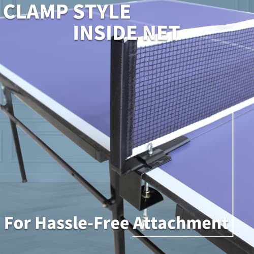 8ft Mid-Size Table Tennis Table Foldable image 8