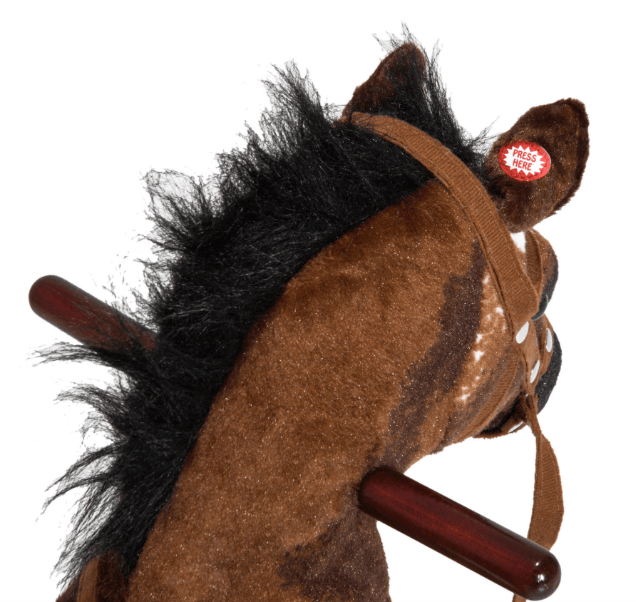 Rocking Horse Kids Plush Ride-On Toy Nursery image 8