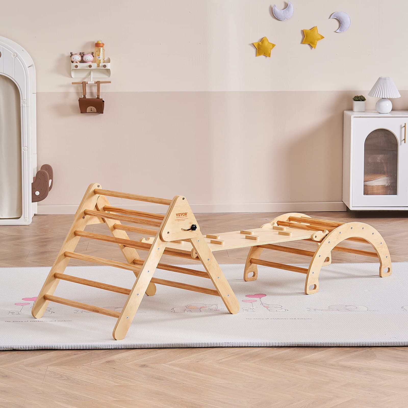 Pikler Triangle Set, 5 In 1 Toddler image 4