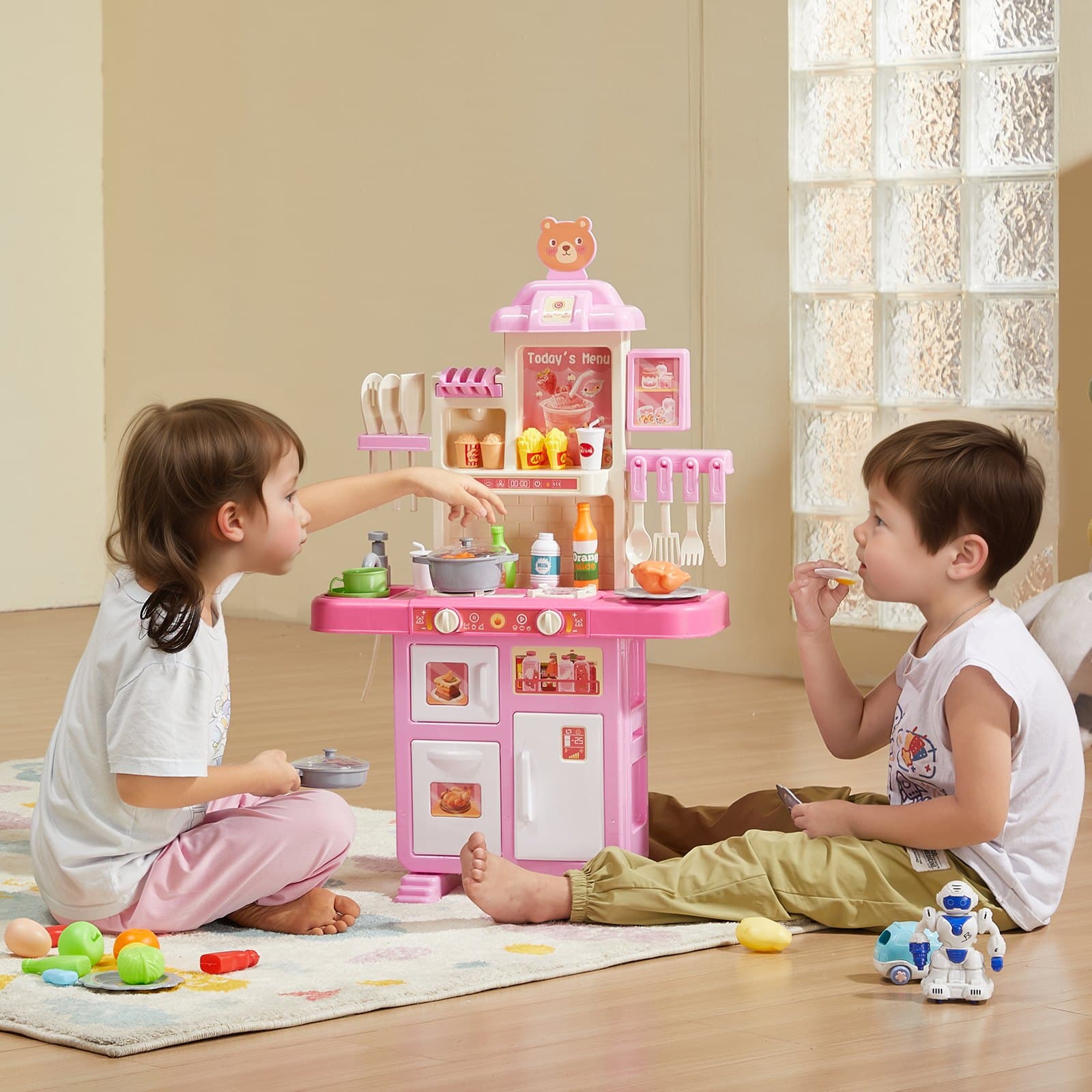 Christmas Gift VEVOR Kitchen Playset Kids Pretend image 6