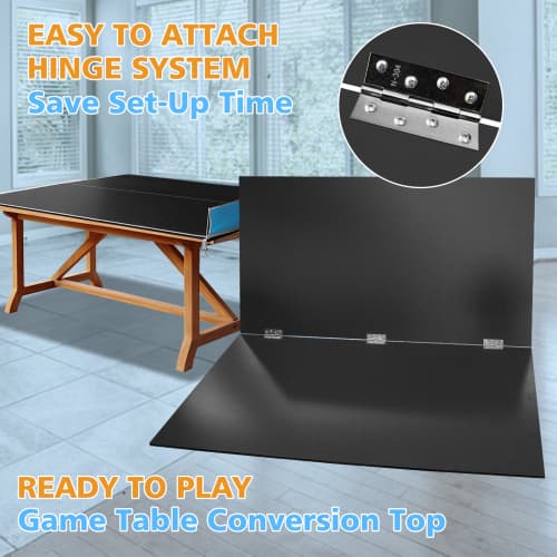 7 X4ft Black Mid-Size Ping Pong Conversion image 8