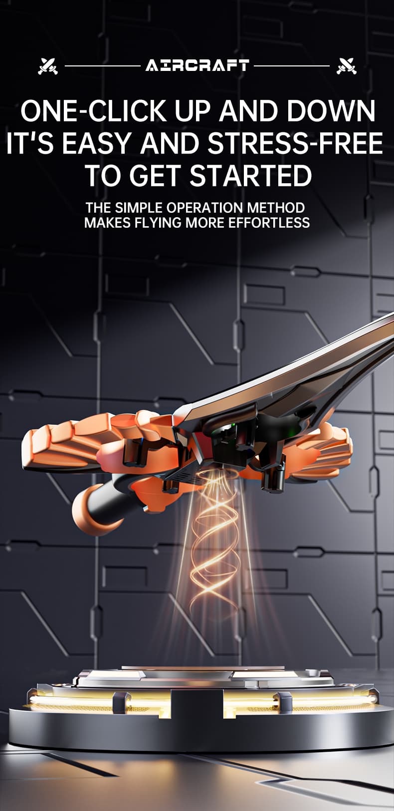 Flying Sword - Golden,Copper Color - Single Battery image 6