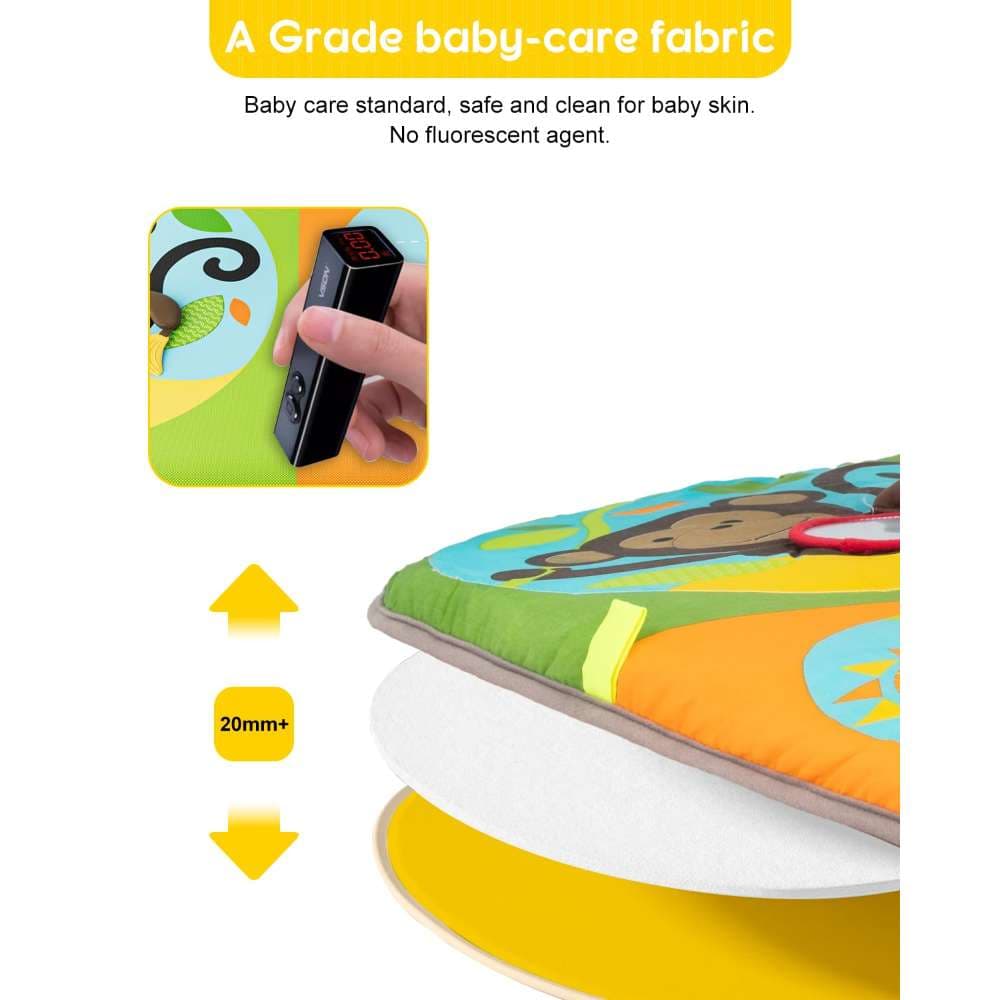 Keeygo Baby Play Mat Zoo Theme Sensory image 2