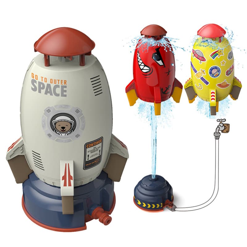 Rocket Launcher Toys Outdoor Rocket Water Pressure Lift Sprinkler Toy  Interaction In Garden Lawn Water Spray Toys For Kids Summer Gadgets