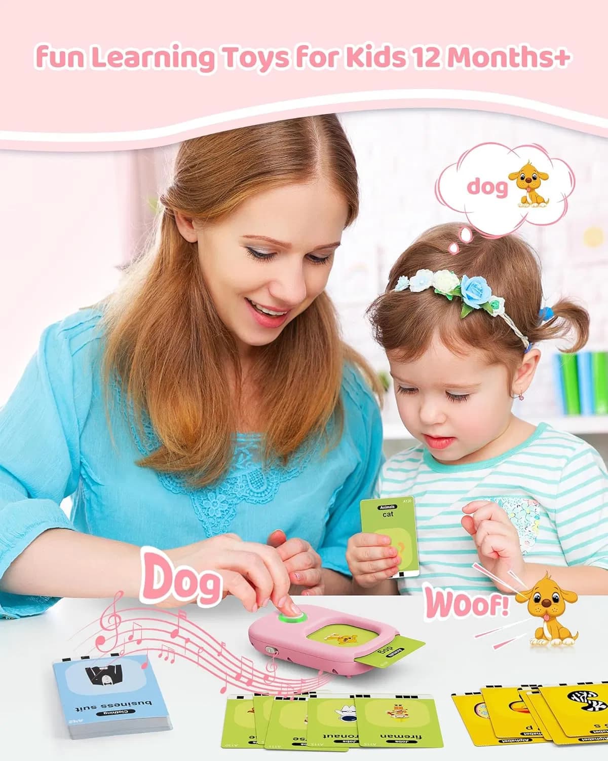 Talking Flash Cards,Kids Toddler Flash Cards With image 10