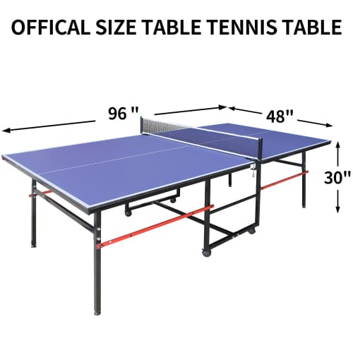 8ft Mid-Size Table Tennis Table Foldable image 6