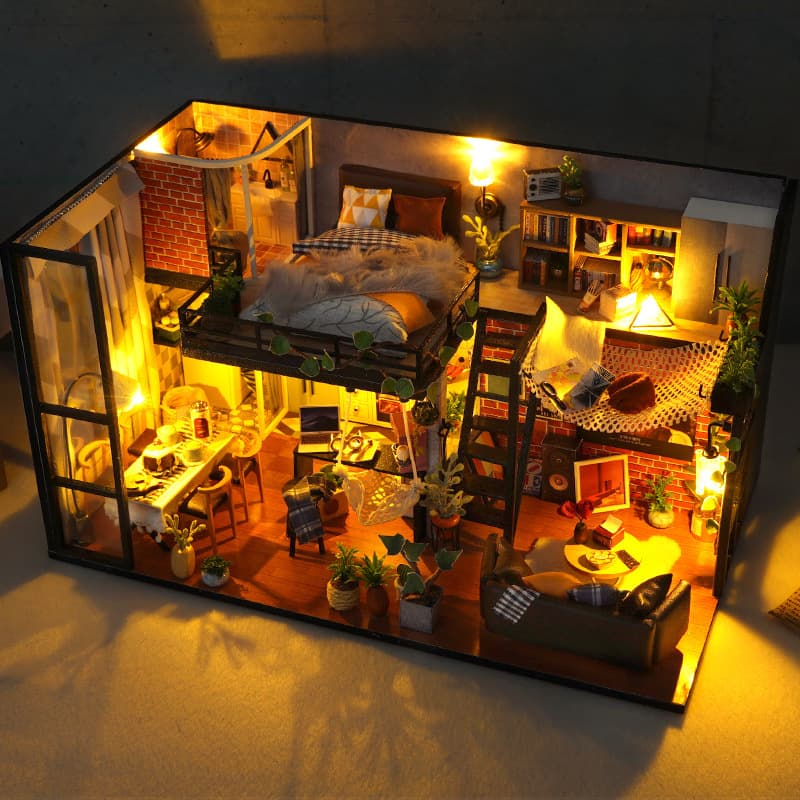 Hand-assembled Making House Model Toys image 1