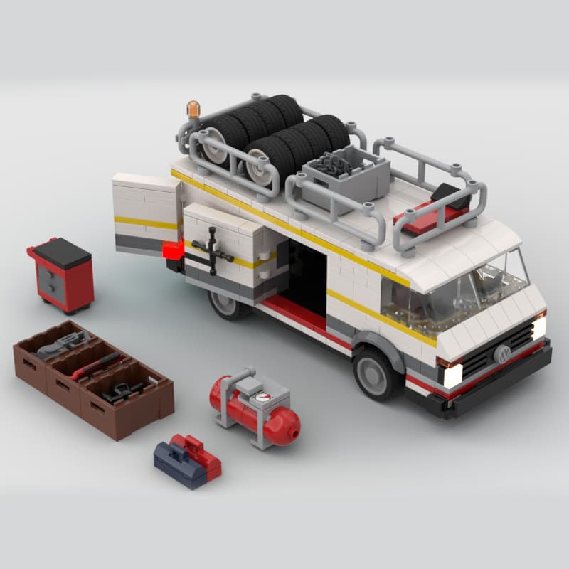Quattro S1 E2 Transporter Educational Assembled Toys Car Model