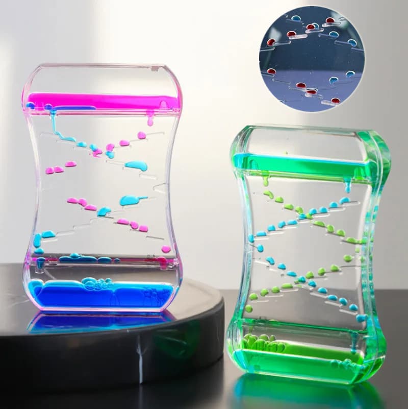 Creative Cruise Fluid Liquid Hourglass Quicksand Timer Ins Living Room Office Ornaments Desk Table Decorations Home Decor