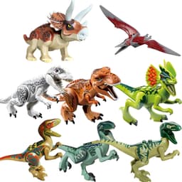 Building Blocks Mini Dinosaur Bricks Figures Kids Toys For Children thumbnail 1