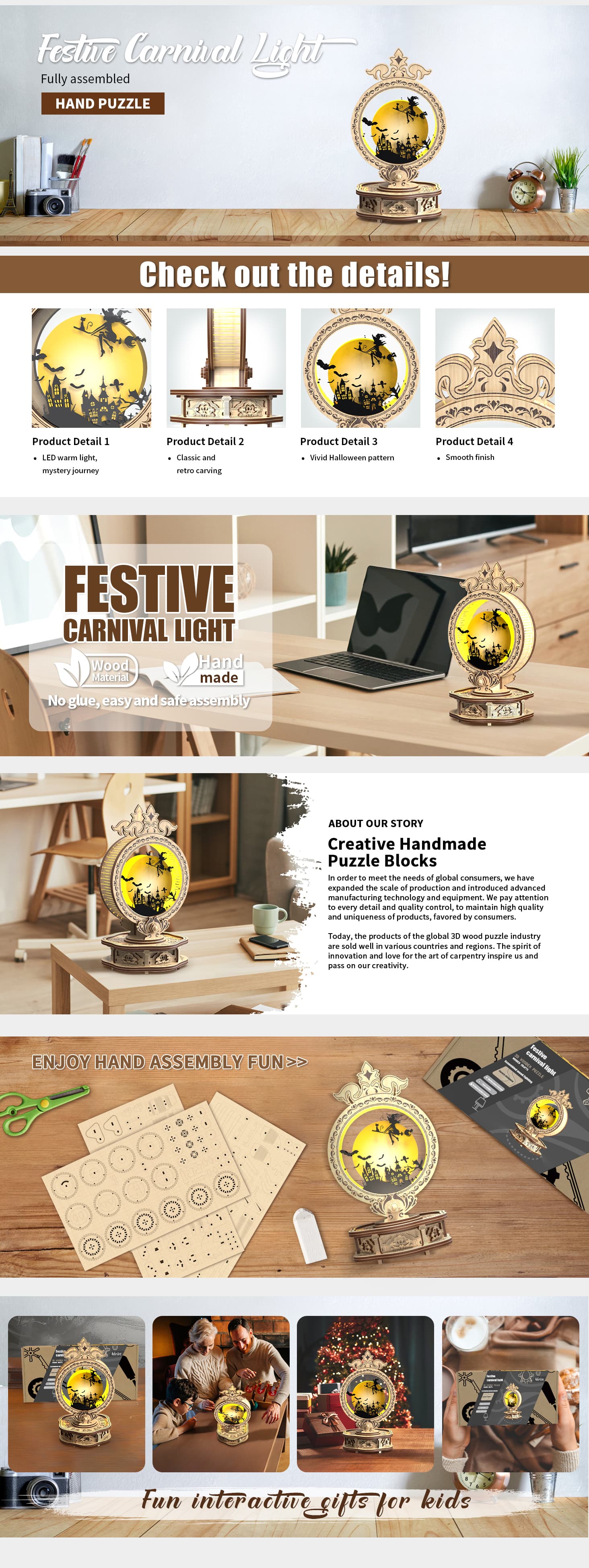Home Fashion Simple Holiday Carnival Lights Styling image 2