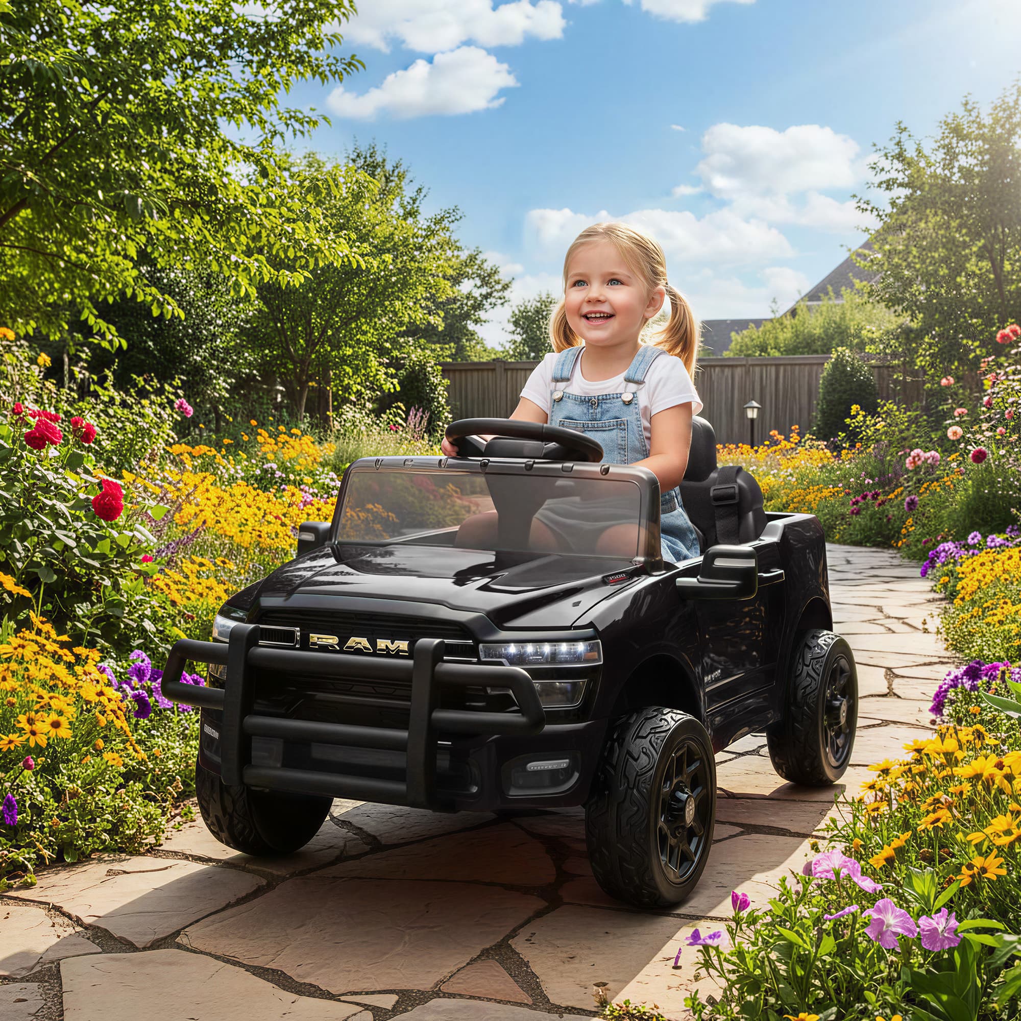 12V Kids Ride On Car, Licensed Dodge image 1