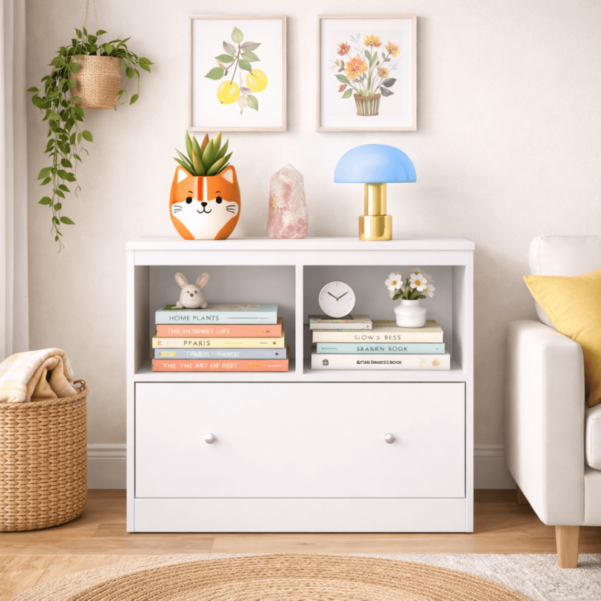 Kids Toy Storage Organizer With Large Drawer image 1