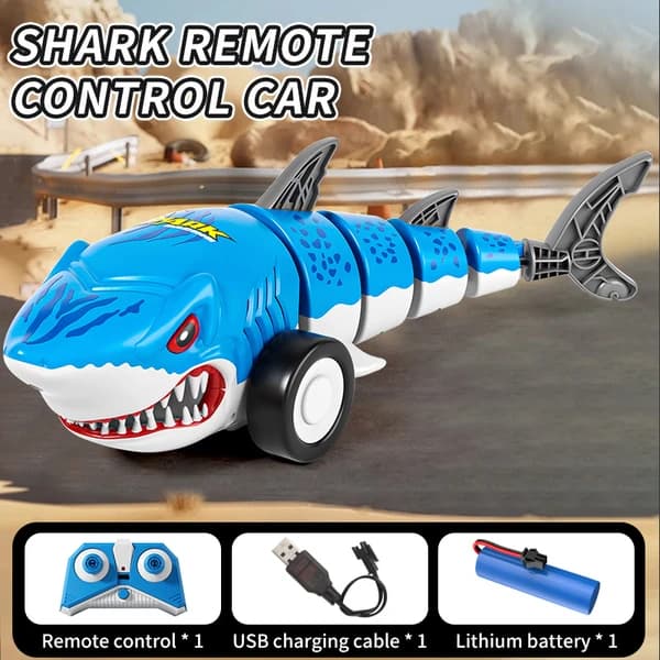 Remote Control Shark Car Toys For Kids,2.4GHz image 1