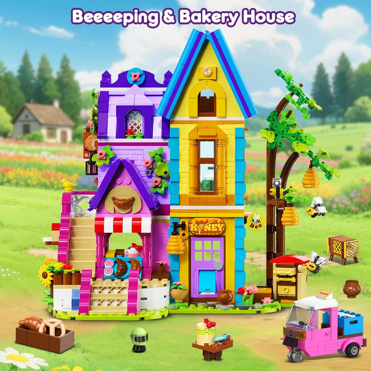 HOGOKIDS Beekeeping & Bakery House Building Toy image 1