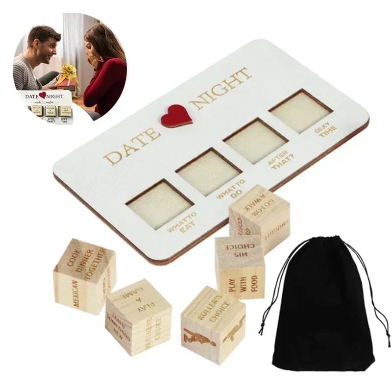 Wooden Date Night Dice Wooden Date Night image 1