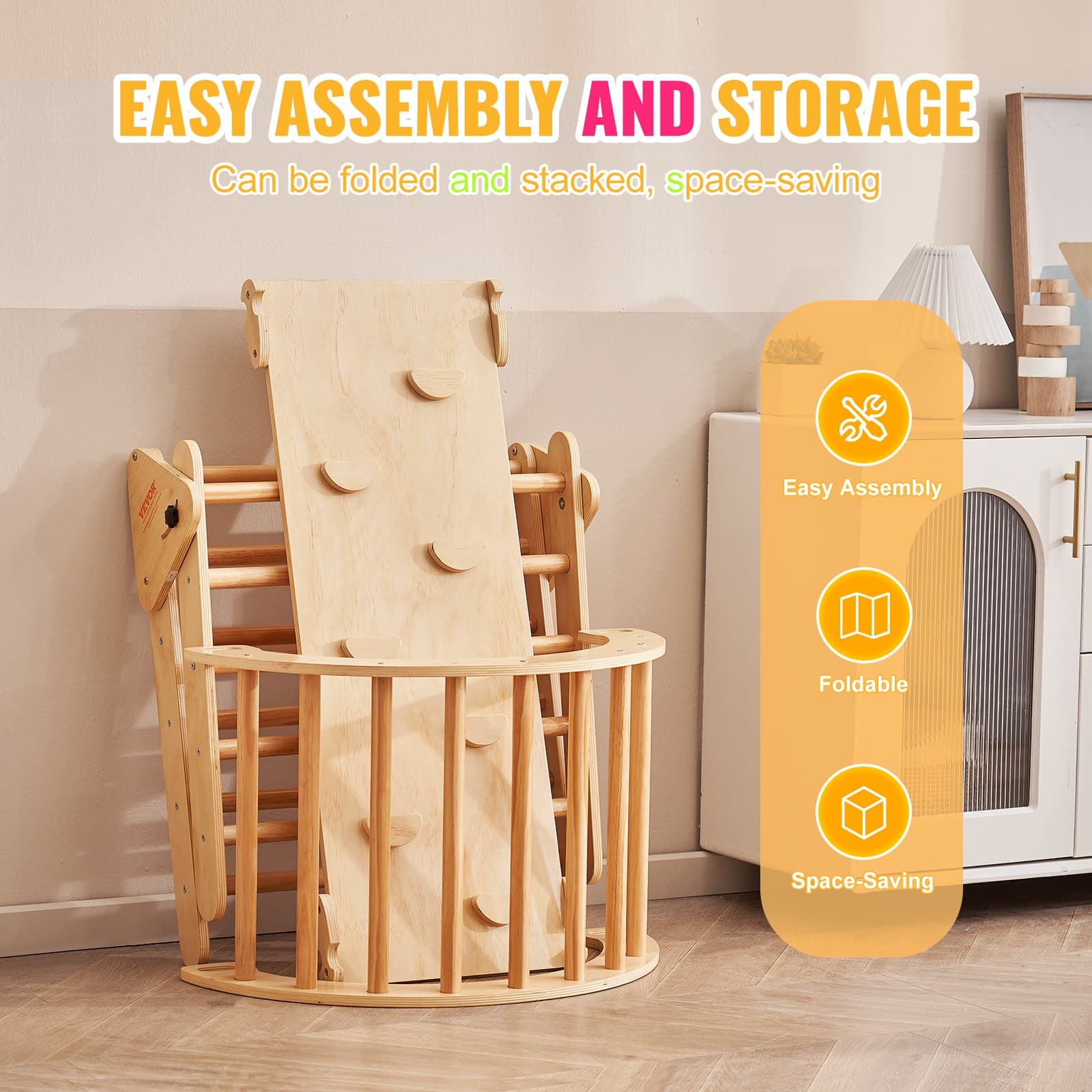 Pikler Triangle Set, 5 In 1 Toddler image 1