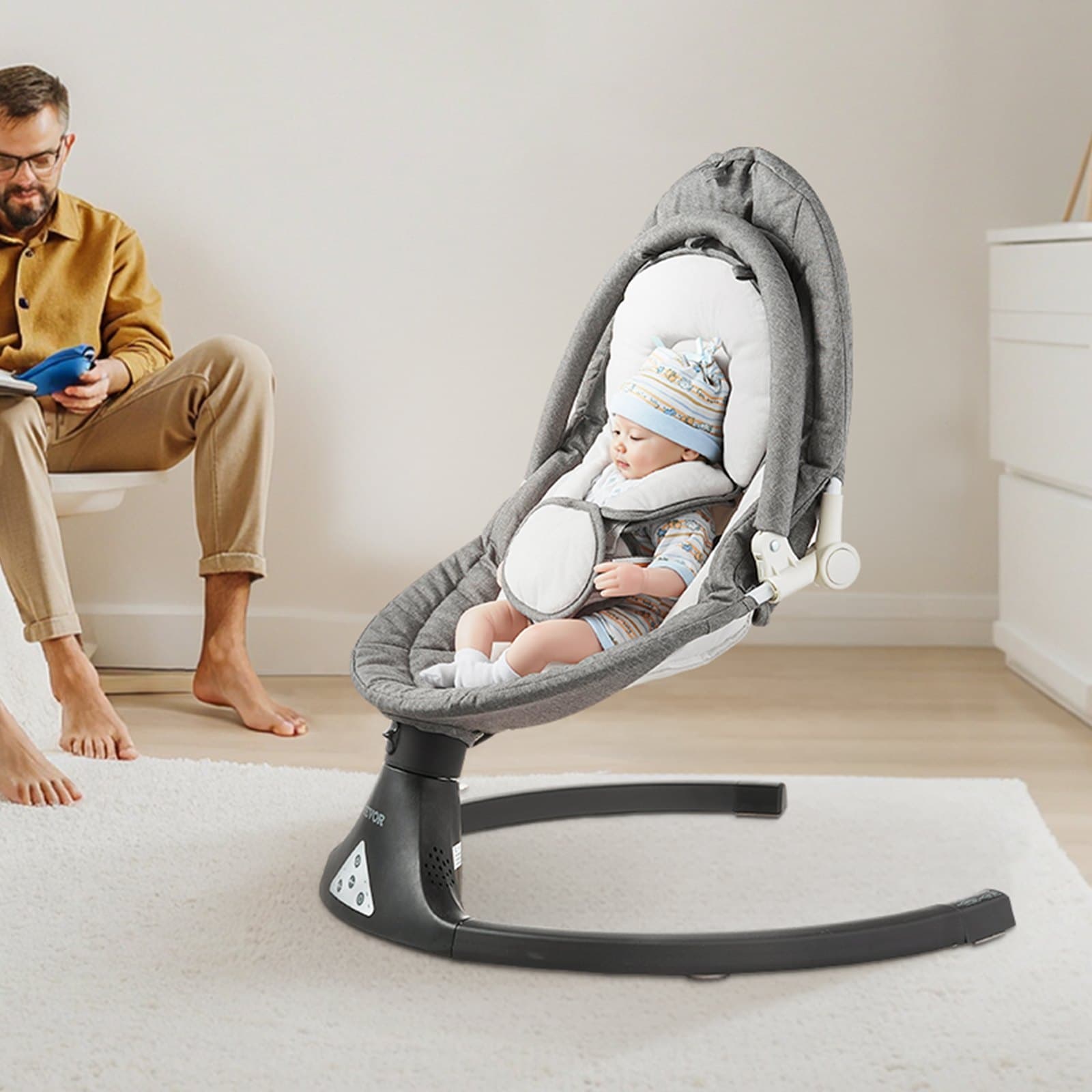 Baby Swing For Infants 5 Speeds 3 image 1